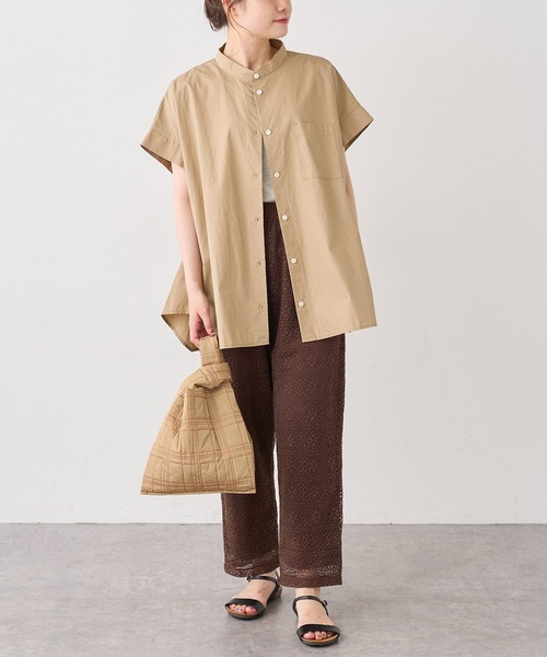 PUAL CE CIN(ピュアルセシン)の「【Du noir】タイプライターブラウス(シャツ/ブラウス・レディース・ブラック/ベージュ/カーキ・FREE)」の20枚目の写真