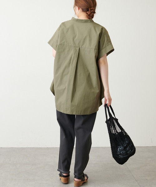 PUAL CE CIN(ピュアルセシン)の「【Du noir】タイプライターブラウス(シャツ/ブラウス・レディース・ブラック/ベージュ/カーキ・FREE)」の18枚目の写真