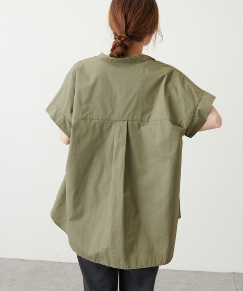 PUAL CE CIN(ピュアルセシン)の「【Du noir】タイプライターブラウス(シャツ/ブラウス・レディース・ブラック/ベージュ/カーキ・FREE)」の12枚目の写真