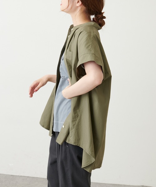 PUAL CE CIN(ピュアルセシン)の「【Du noir】タイプライターブラウス(シャツ/ブラウス・レディース・ブラック/ベージュ/カーキ・FREE)」の22枚目の写真