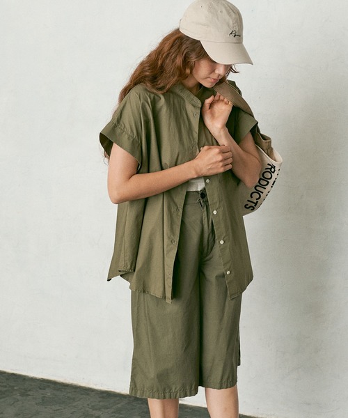 PUAL CE CIN(ピュアルセシン)の「【Du noir】タイプライターブラウス(シャツ/ブラウス・レディース・ブラック/ベージュ/カーキ・FREE)」の5枚目の写真