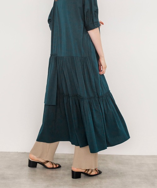 ☆MASSIMO DUTTI☆ シャーリング ワンピース 着るだけで様になる