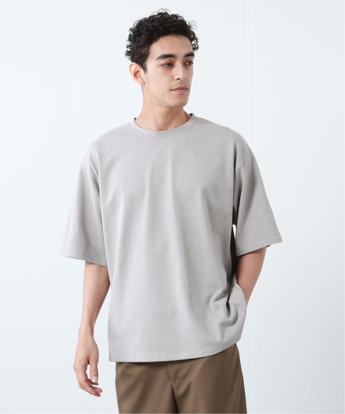 JOURNAL STANDARD(ジャーナルスタンダード)の「C/HEMP クルーネック ショートスリーブTシャツ(Tシャツ/カットソー・メンズ・ホワイト/ライトグレー/ブラック/オレンジ/ライトグリーン・SMALL/MEDIUM/LARGE)」の1枚目の写真
