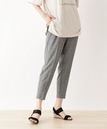 SHOO・LA・RUE | 【S-LL/股下短め/3Dスキャン】ドライタッチテーパードパンツ(その他パンツ)