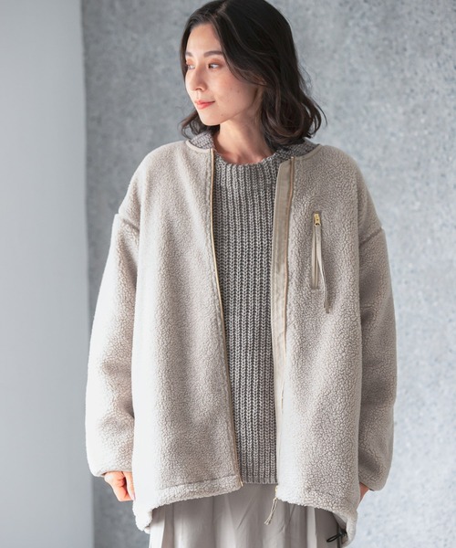 LEPSIM（レプシィム）の「３Ｇイタリアアゼニット　951916（ニット/セーター・レディース・チャコールグレー/ラベンダー/マスタード/グレイッシュベージュ・FREE）」の15枚目の写真