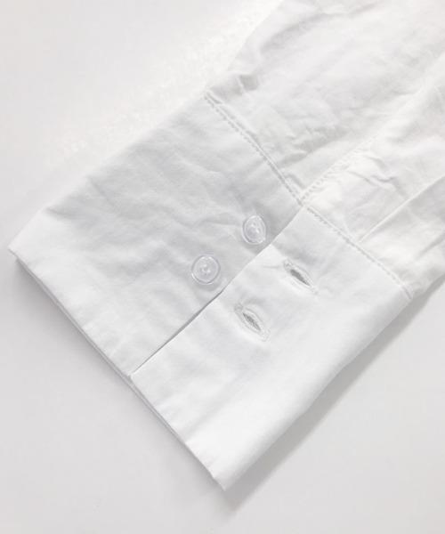 Pierrot(ピエロ)の「ギャザー切り替えワンピース(ワンピース・レディース・ブラック/オフホワイト・L/M)」の6枚目の写真