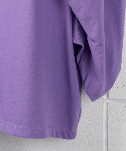 me+em select（ミームセレクト）の「ボリュームスリーブカラートップス【数量限定販売】（Tシャツ/カットソー・レディース・ブラック/パープル/グリーン・FREE）」の21枚目の写真