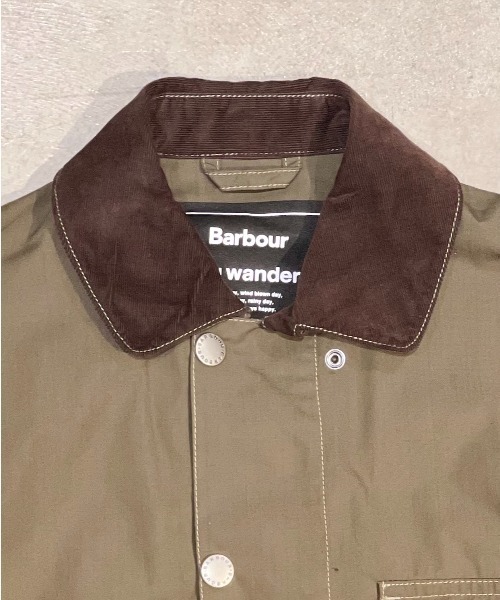 Barbour（バブアー）の「and wander × Barbour / アンドワンダー×バブア―　 Barbour CORDURA shirt バブアーコーデュラシャツ 5741281047（ブルゾン・レディース・カーキ・0）」の4枚目の写真
