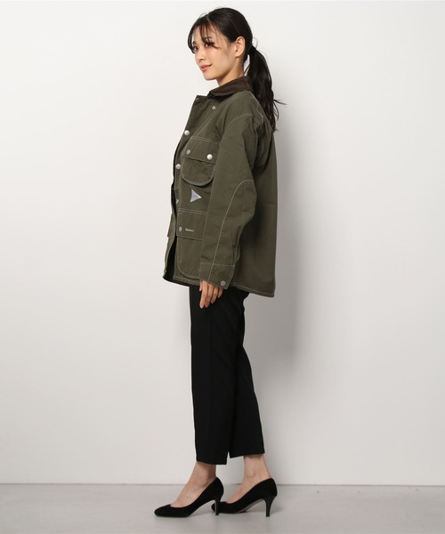 Barbour（バブアー）の「and wander × Barbour / アンドワンダー×バブア―　 Barbour CORDURA shirt バブアーコーデュラシャツ 5741281047（ブルゾン・レディース・カーキ・0）」の10枚目の写真