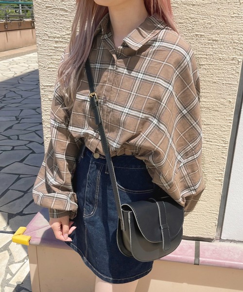 apres jour(アプレジュール)の「チェックオーバーシャツ【ZOZOTOWN限定アイテム】(シャツ/ブラウス・レディース・グリーン系その他/モカ/アイボリー/ブラウン系その他・フリー/X-LARGE)」の1枚目の写真