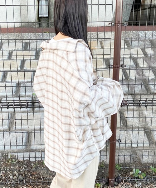 apres jour(アプレジュール)の「チェックオーバーシャツ【ZOZOTOWN限定アイテム】(シャツ/ブラウス・レディース・グリーン系その他/モカ/アイボリー/ブラウン系その他・フリー/X-LARGE)」の21枚目の写真