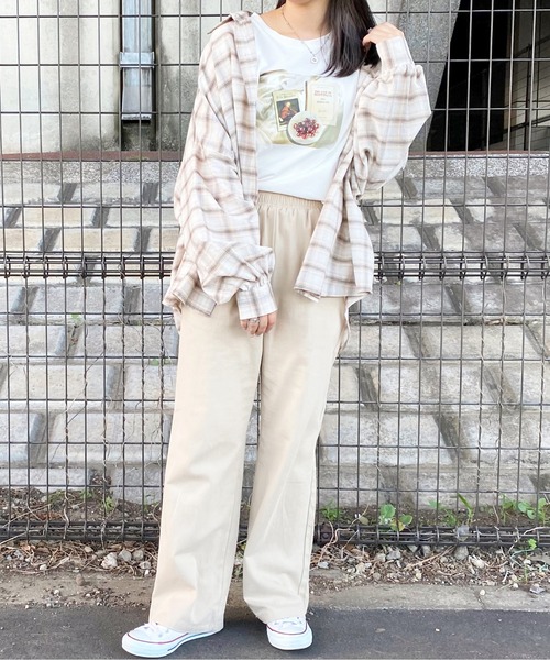 apres jour(アプレジュール)の「チェックオーバーシャツ【ZOZOTOWN限定アイテム】(シャツ/ブラウス・レディース・グリーン系その他/モカ/アイボリー/ブラウン系その他・フリー/X-LARGE)」の12枚目の写真