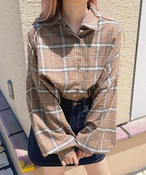 apres jour(アプレジュール)の「チェックオーバーシャツ【ZOZOTOWN限定アイテム】(シャツ/ブラウス・レディース・グリーン系その他/モカ/アイボリー/ブラウン系その他・フリー/X-LARGE)」の22枚目の写真