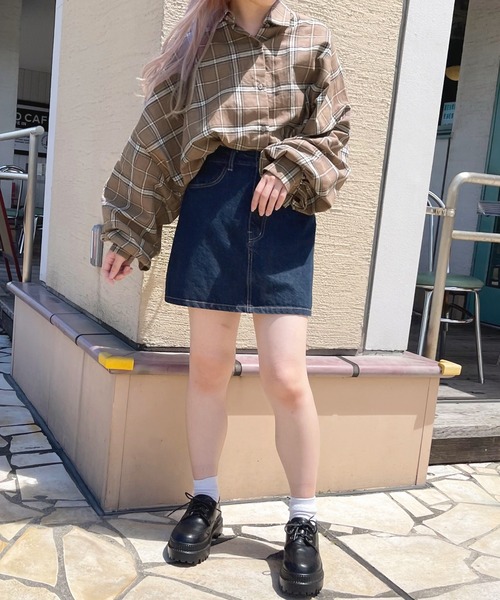 apres jour(アプレジュール)の「チェックオーバーシャツ【ZOZOTOWN限定アイテム】(シャツ/ブラウス・レディース・グリーン系その他/モカ/アイボリー/ブラウン系その他・フリー/X-LARGE)」の13枚目の写真