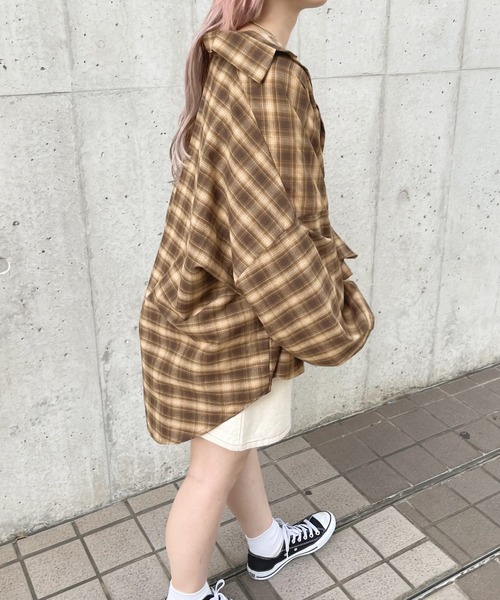 apres jour(アプレジュール)の「チェックオーバーシャツ【ZOZOTOWN限定アイテム】(シャツ/ブラウス・レディース・グリーン系その他/モカ/アイボリー/ブラウン系その他・フリー/X-LARGE)」の19枚目の写真