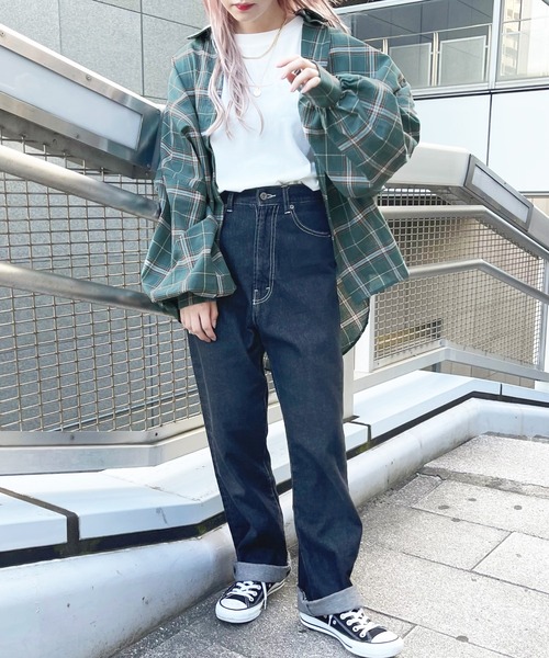 apres jour(アプレジュール)の「チェックオーバーシャツ【ZOZOTOWN限定アイテム】(シャツ/ブラウス・レディース・グリーン系その他/モカ/アイボリー/ブラウン系その他・フリー/X-LARGE)」の8枚目の写真