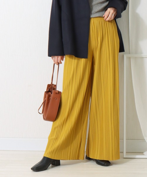 libelle more（リベル モア）の「カットツイル　ボックスプリーツパンツ（その他パンツ・レディース・ライトカーキ/ブラック/カーキ/イエロー・M/L）」の4枚目の写真