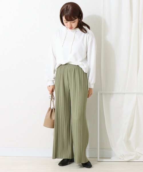 libelle more（リベル モア）の「カットツイル　ボックスプリーツパンツ（その他パンツ・レディース・ライトカーキ/ブラック/カーキ/イエロー・M/L）」の6枚目の写真