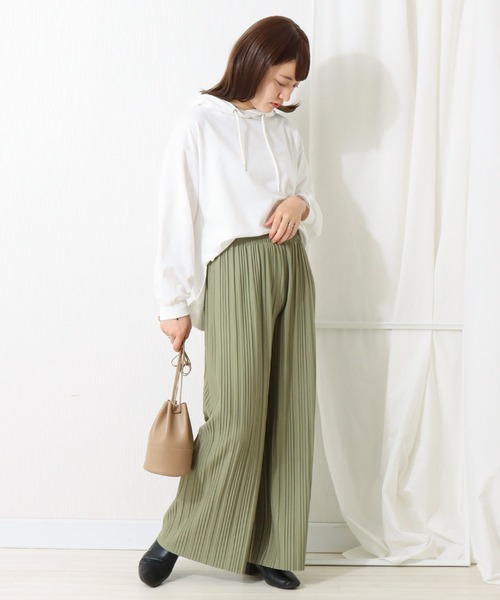 libelle more（リベル モア）の「カットツイル　ボックスプリーツパンツ（その他パンツ・レディース・ライトカーキ/ブラック/カーキ/イエロー・M/L）」の10枚目の写真