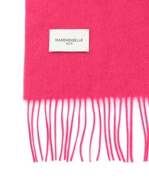 MADEMOISELLE ROPE'（マドモアゼル ロペ）の「無地カシミヤブレンドストール（ストール/ショール・レディース・ベージュ/グレー/ピンク・FREE）」の4枚目の写真