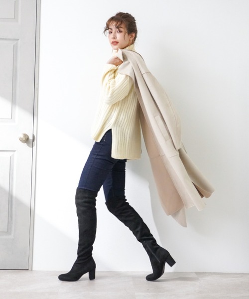 VIVIAN（ヴィヴィアン）の「ストレッチニーハイブーツ（ブーツ・レディース・ブラック系その他2/ブラック系その他3・LL/S/M/L）」の8枚目の写真