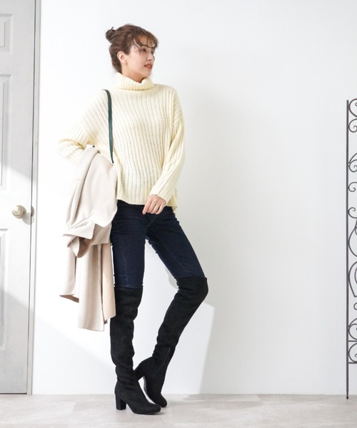 VIVIAN（ヴィヴィアン）の「ストレッチニーハイブーツ（ブーツ・レディース・ブラック系その他2/ブラック系その他3・LL/S/M/L）」の14枚目の写真