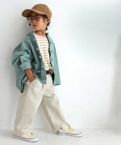 antiqua（アンティカ）の「こなれ感高まる！優秀チャイナジャケット（テーラードジャケット・キッズ・カーキ/ナチュラル/ブルー系その他・4/3/5）」の21枚目の写真