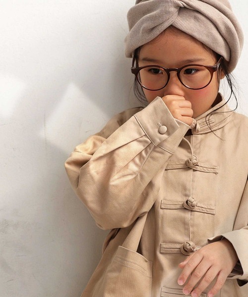 antiqua（アンティカ）の「こなれ感高まる！優秀チャイナジャケット（テーラードジャケット・キッズ・カーキ/ナチュラル/ブルー系その他・4/3/5）」の7枚目の写真