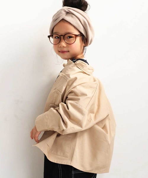 antiqua（アンティカ）の「こなれ感高まる！優秀チャイナジャケット（テーラードジャケット・キッズ・カーキ/ナチュラル/ブルー系その他・4/3/5）」の5枚目の写真