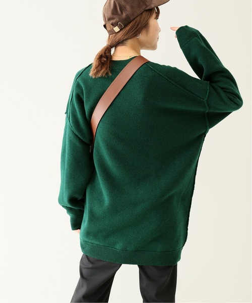 SLOBE IENA(スローブイエナ)の「リバーシブルパイルプルオーバー◆(ニット/セーター・レディース・グリーン/グレー・FREE)」の11枚目の写真