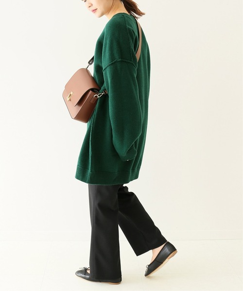 SLOBE IENA(スローブイエナ)の「リバーシブルパイルプルオーバー◆(ニット/セーター・レディース・グリーン/グレー・FREE)」の6枚目の写真