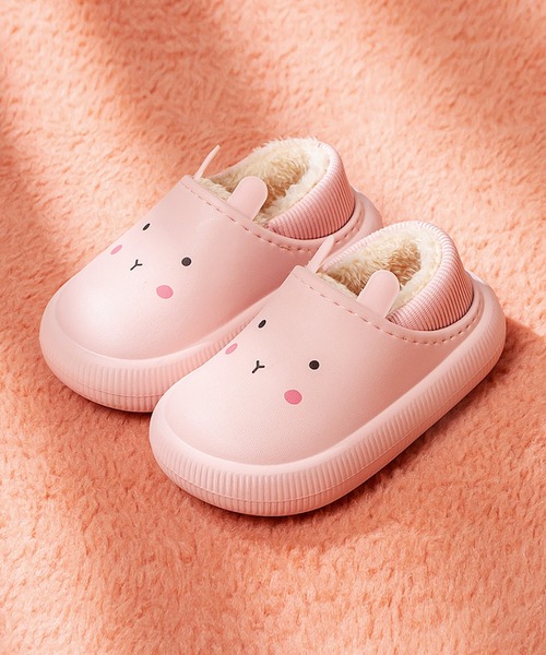 aimoha(アイモハ)の「【aimoha-KIDS-】【定番】激かわいいアニマルシリーズ 暖かい裏フリースルームシューズ(ルームシューズ/スリッパ・キッズ・ブルー/オレンジ/イエロー/ピンク・19/17/21/18/16/20/22)」の3枚目の写真