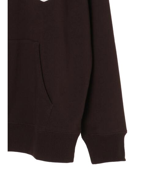 SEVENDAYS=SUNDAY（セブンデイズサンデイ）の「ワッペン刺繍裏毛パーカーA　＊（パーカー・レディース・チャコールグレー/ブラウン/アイボリー・L/S/M）」の12枚目の写真