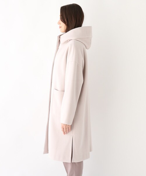 index（インデックス）の「◆カットメルトンフーディロングコート【WEB限定サイズ】（その他アウター・レディース・ネイビー/ブラウン系その他/ナチュラル・40/38/42/36）」の11枚目の写真