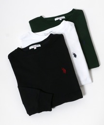 U.S. POLO ASSN. | U.S.POLO ASSN. ワンポイントロゴ刺繍 スウェットトップス/長袖 無地 プルオーバートレーナー/メンズ レディース(スウェット)