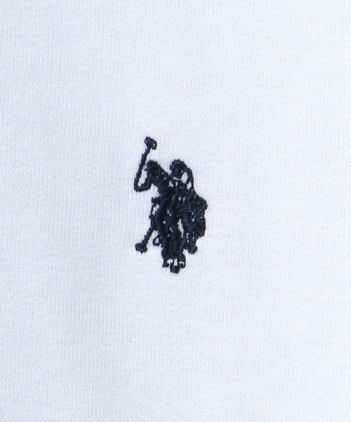 U.S. POLO ASSN.（ユーエスポロアッスン）の「U.S.POLO ASSN. （ユーエスポロアッスン）ワンポイントロゴ刺繍 スウェットトレーナー/ユニセックス/無地（スウェット・メンズ・ホワイト/ブラック/ダークグリーン/ベージュ/ネイビー/サックスブルー/アッシュグレー/グレー/グリーン/チャコールグレー・LL/M/L）」の13枚目の写真