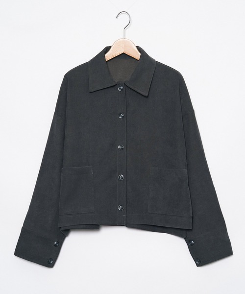 AS KNOW AS de base(アズノゥアズドゥバズ)の「キレイーなシャウター(その他アウター・レディース・ブラック/チャコールグレー/ピンク・FREE)」の3枚目の写真