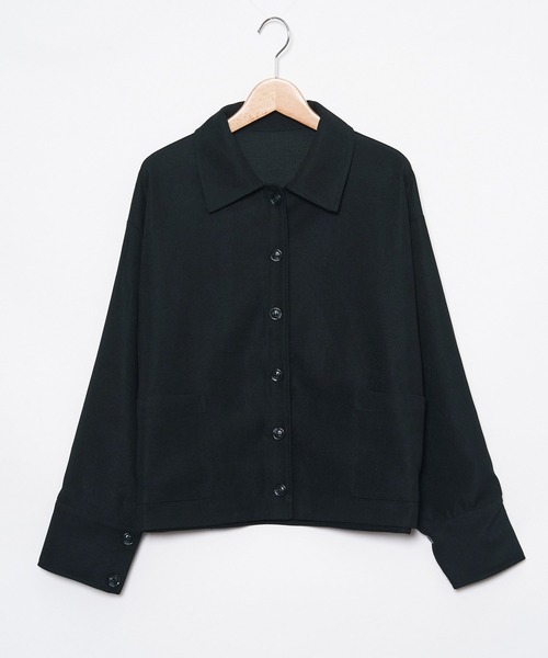 AS KNOW AS de base(アズノゥアズドゥバズ)の「キレイーなシャウター(その他アウター・レディース・ブラック/チャコールグレー/ピンク・FREE)」の2枚目の写真