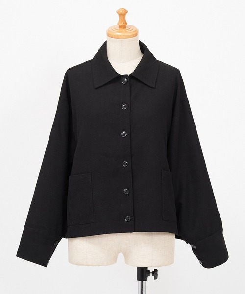 AS KNOW AS de base(アズノゥアズドゥバズ)の「キレイーなシャウター(その他アウター・レディース・ブラック/チャコールグレー/ピンク・FREE)」の4枚目の写真