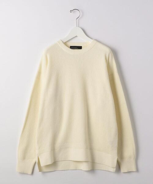 green label relaxing（グリーンレーベルリラクシング）の「コットン アゼリンクス ガンジー ニット -ウォッシャブル-（ニット/セーター・メンズ・オフホワイト/ブラック/レッド・M/S/L/XL）」の20枚目の写真