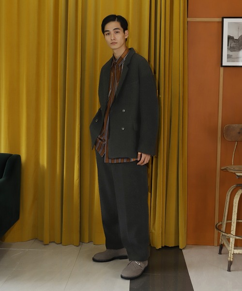 niko and...（ニコアンド）の「柄ファティーグポケットシャツ（シャツ/ブラウス・メンズ・ネイビー/ブラウン/アイボリー・MEDIUM/LARGE）」の4枚目の写真