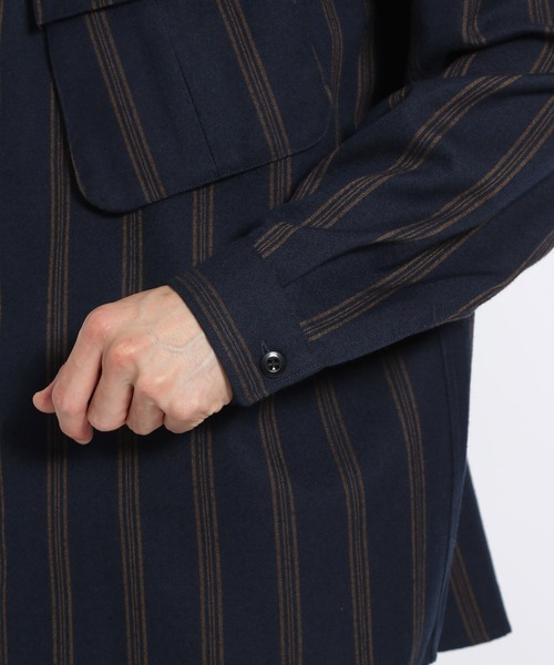 niko and...（ニコアンド）の「柄ファティーグポケットシャツ（シャツ/ブラウス・メンズ・ネイビー/ブラウン/アイボリー・MEDIUM/LARGE）」の16枚目の写真