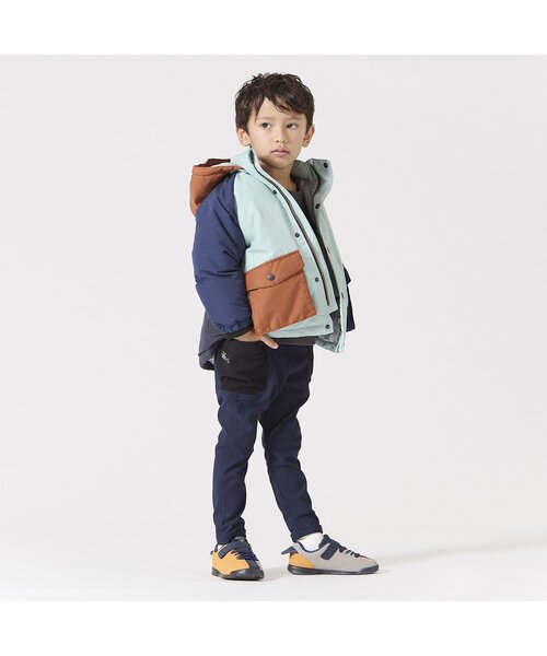 BREEZE(ブリーズ)の「クレイジー中綿ジャケット(ダウンジャケット/コート・キッズ・サックスブルー/キャメル・90/100/110/120/130/140/150)」の9枚目の写真