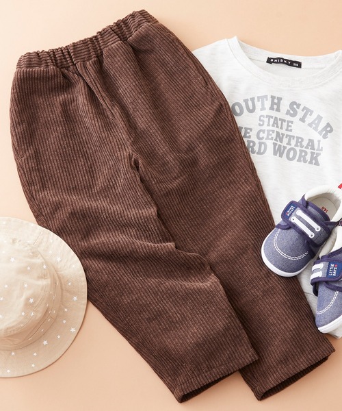 SHISKY(シスキー)の「SHISKY / シスキー リブウエスト ツイル / デニム / コーデュロイ シェフパンツ キッズ(デニムパンツ・キッズ・キャメル/ベージュ系その他/インディゴブルー/ベージュ/ブラック系その他2/ネイビー/ブラウン/ブラック/カーキ/ブラック系その他・110/150/130/160/140/120)」の4枚目の写真