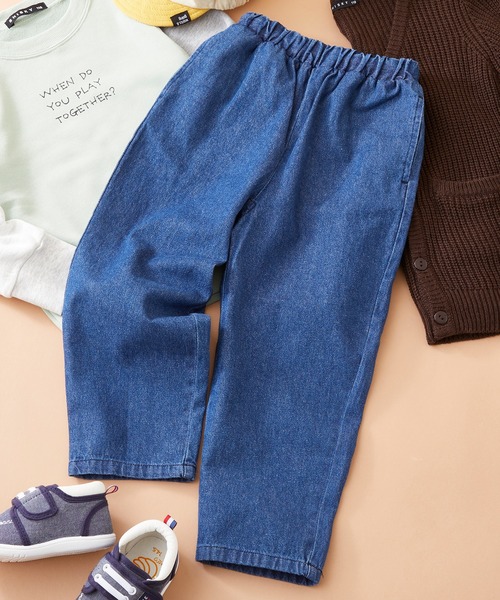 SHISKY(シスキー)の「SHISKY / シスキー リブウエスト ツイル / デニム / コーデュロイ シェフパンツ キッズ(デニムパンツ・キッズ・キャメル/ベージュ系その他/インディゴブルー/ベージュ/ブラック系その他2/ネイビー/ブラウン/ブラック/カーキ/ブラック系その他・110/150/130/160/140/120)」の9枚目の写真