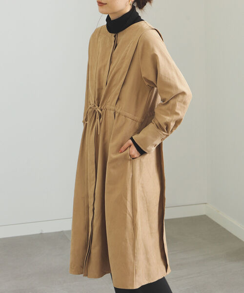 Beams Heart ノーカラー タックワンピース ワンピース Beams Heart ビームスハート のファッション通販 Zozotown