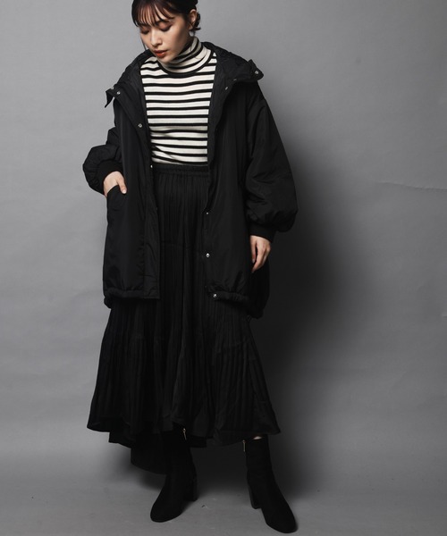 ARCANUM DESIGN（アルカナムデザイン）の「WEB限定 ARL 中綿モンスターパーカ（ブルゾン・レディース・カーキ/アイボリー/ブラック・FREE）」の5枚目の写真