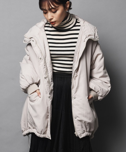 ARCANUM DESIGN（アルカナムデザイン）の「WEB限定 ARL 中綿モンスターパーカ（ブルゾン・レディース・カーキ/アイボリー/ブラック・FREE）」の11枚目の写真