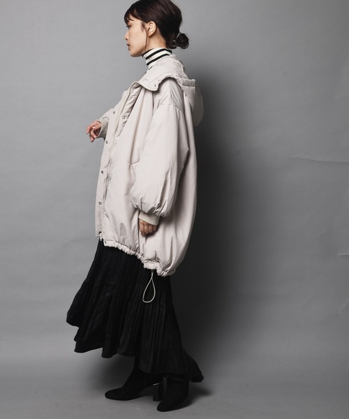 ARCANUM DESIGN（アルカナムデザイン）の「WEB限定 ARL 中綿モンスターパーカ（ブルゾン・レディース・カーキ/アイボリー/ブラック・FREE）」の6枚目の写真