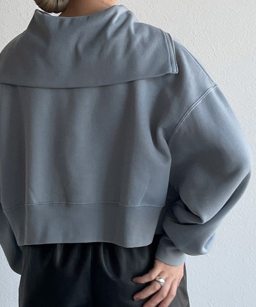 ぐ*み様 Sherbetプルオーバー クロ w closet（ダブルクローゼット）の「ハーフZIPセーラーカラープル